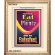 YOU SHALL EAT IN PLENTY   Inspirational Bible Verse Framed   (GWCOV8030)   
