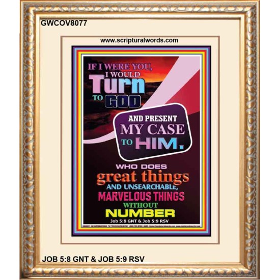 TURN TO GOD   Scripture Wooden Frame   (GWCOV8077)   