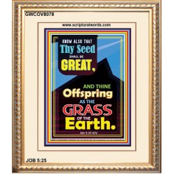 THY SEED SHALL BE GREAT   Scripture Wood Frame Signs   (GWCOV8078)   