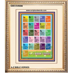 A-Z BIBLE VERSES   Christian Quotes Framed   (GWCOV8086)   