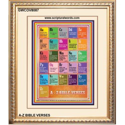 A-Z BIBLE VERSES   Christian Quotes Frame   (GWCOV8087)   