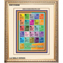 A-Z BIBLE VERSES   Christian Quote Framed   (GWCOV8088)   