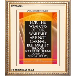 THE WEAPONS OF OUR WARFARE   Portrait of Faith Wooden Framed   (GWCOV809)   