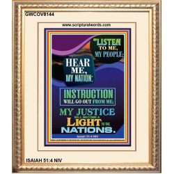 A LIGHT TO THE NATIONS   Biblical Art Acrylic Glass Frame   (GWCOV8144)   