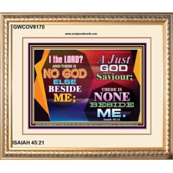 A JUST GOD   Framed Bible Verse Online   (GWCOV8170)   "23X18"