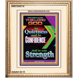 YOUR STRENGTH   Contemporary Christian Wall Art Acrylic Glass frame   (GWCOV8174)   