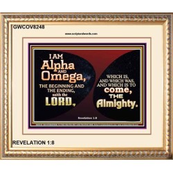 ALPHA AND OMEGA   Scripture Art   (GWCOV8248)   