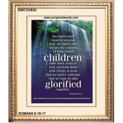 WE ARE THE CHILDREN OF GOD   Scriptural Portrait Acrylic Glass Frame   (GWCOV830)   "18x23"