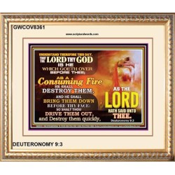 A CONSUMING FIRE   Bible Verses Framed Art Prints   (GWCOV8361)   "23X18"