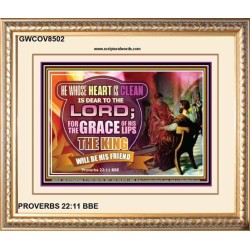 A CLEAN HEART   Bible Verses Frame Art Prints   (GWCOV8502)   "23X18"