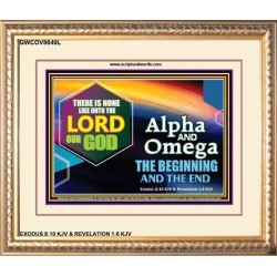 ALPHA AND OMEGA   Christian Quotes Framed   (GWCOV8649L)   