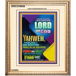 YAHWEH  OUR POWER AND MIGHT   Framed Office Wall Decoration   (GWCOV8656)   