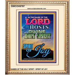 THE SPIRIT OF JOY   Bible Verse Acrylic Glass Frame   (GWCOV8797)   