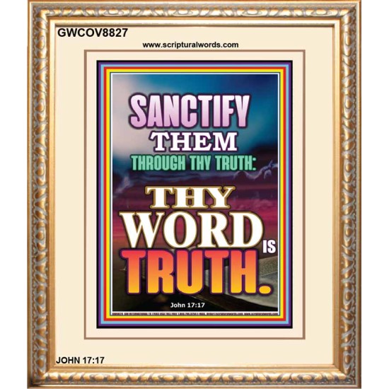 THY WORD IS TRUTH   Framed Lobby Wall Decoration   (GWCOV8827)   