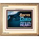 WITH ALL YOUR HEART   Framed Religious Wall Art    (GWCOV8846L)   