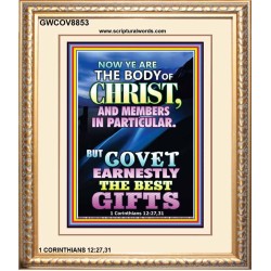 YE ARE THE BODY OF CHRIST   Bible Verses Framed Art   (GWCOV8853)   "18x23"
