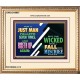 A JUST MAN SHALL RISE   Framed Bible Verse   (GWCOV8967)   