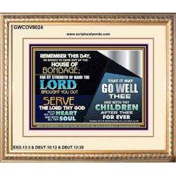 SERVE THE LORD   Framed Art Work   (GWCOV9024)   
