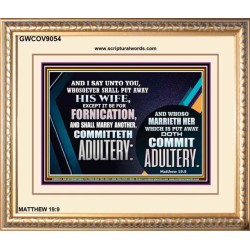 ADULTERY   Frame Scriptural Wall Art   (GWCOV9054)   