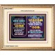 WISDOM OF THE WORLD IS FOOLISHNESS   Christian Quote Frame   (GWCOV9077)   
