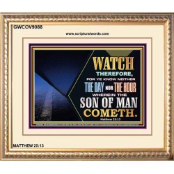 WATCH AND PRAY   Inspiration office art and wall dcor   (GWCOV9088)   "23X18"