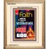 YOUR FAITH   Frame Bible Verse Online   (GWCOV9126)   "18x23"