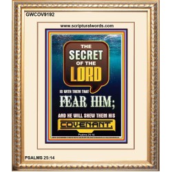 THE SECRET OF THE LORD   Scripture Art Prints   (GWCOV9192)   