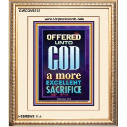 A MORE EXCELLENT SACRIFICE   Contemporary Christian poster   (GWCOV9212)   