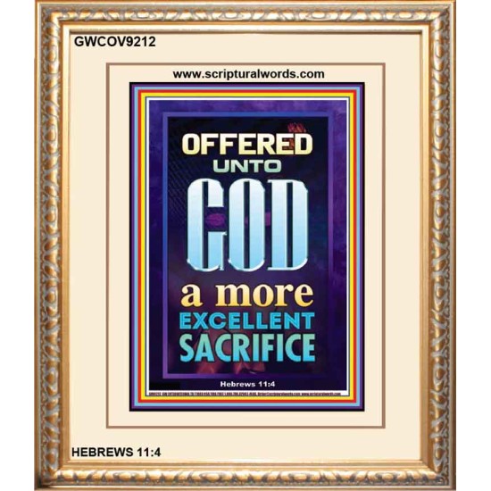 A MORE EXCELLENT SACRIFICE   Contemporary Christian poster   (GWCOV9212)   