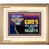 WHAT IS GOD'S PLACE IN YOUR HEART   Large Framed Scripture Wall Art   (GWCOV9379)   "23X18"