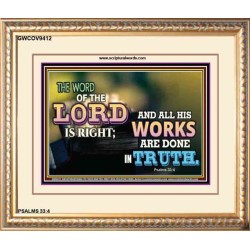 ALL HIS WORKS ARE DONE IN TRUTH   Scriptural Wall Art   (GWCOV9412)   
