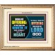 WILLINGLY OFFERING UNTO THE LORD GOD   Christian Quote Framed   (GWCOV9436)   