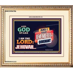 AND GOD SPAKE   Christian Artwork Frame   (GWCOV9478b)   