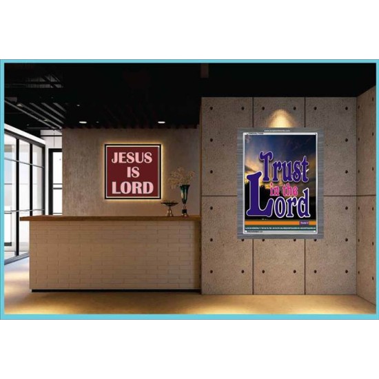 TRUST IN THE LORD   Christian Artwork Acrylic Glass Frame   (GWEXALT1030)   