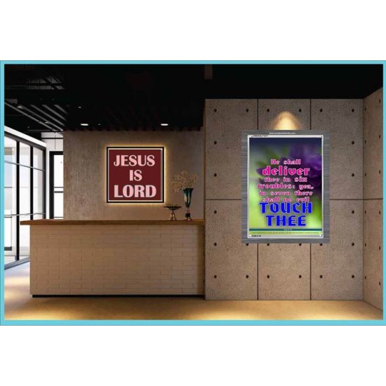 THERE SHALL NO EVIL TOUCH THEE   Scripture Wood Framed Signs   (GWEXALT1271)   