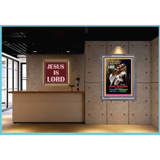 WAIT ON THE LORD   Encouraging Bible Verses Frame   (GWEXALT3483)   