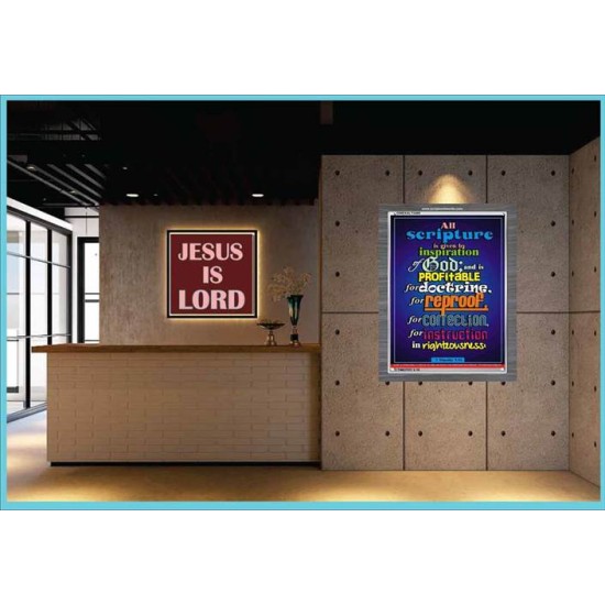 ALL SCRIPTURE   Christian Quote Frame   (GWEXALT3495)   