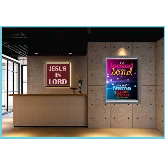 BE LOOSED FROM THIS BOND   Bible Verses Frame for Home Online   (GWEXALT3814)   