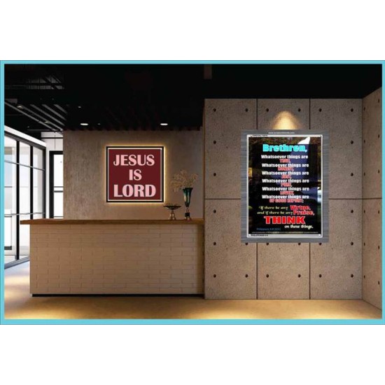 WHATSOEVER THINGS ARE TRUE   Scripture Wood Framed Signs   (GWEXALT3878)   