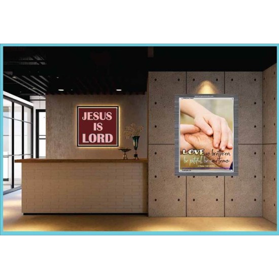 BE PITIFUL BE COURTEOUS   Contemporary Christian Paintings Acrylic Glass frame   (GWEXALT4047)   