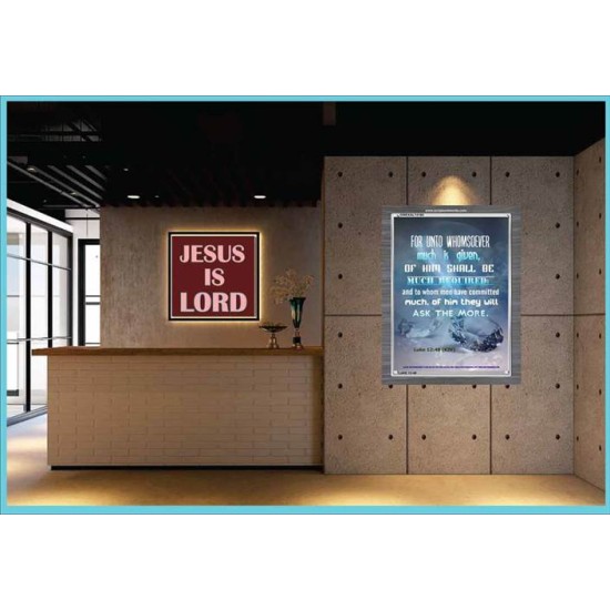 BE MUCH REQUIRED   Large Framed Scriptural Wall Art   (GWEXALT4160)   
