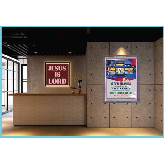 WE WILL SERVE THE LORD   Framed Bible Verses   (GWEXALT4567)   