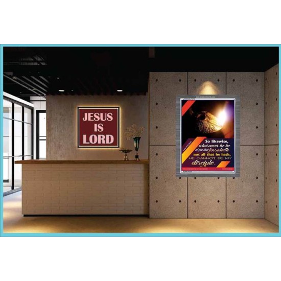 BE MY DISCIPLE   Framed Religious Wall Art Acrylic Glass   (GWEXALT4708)   