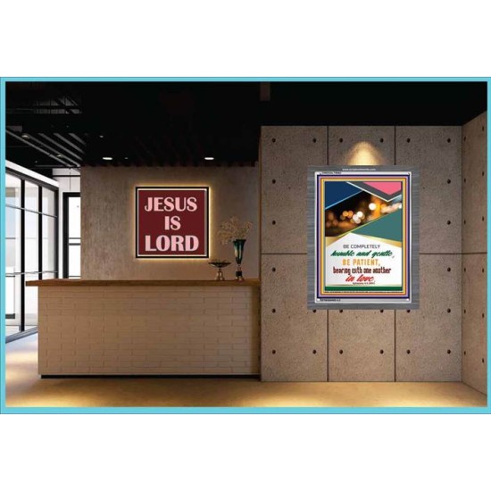 BE COMPLETELY HUMBLE AND GENTLE   Modern Christian Wall Dcor Frame   (GWEXALT5062)   