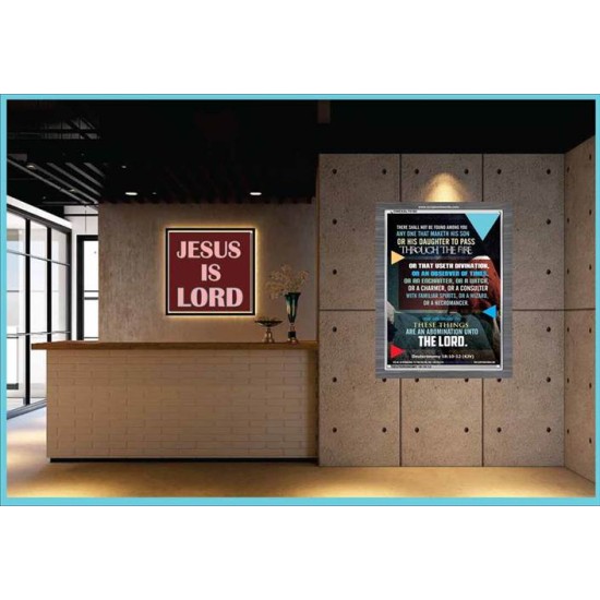 ABOMINATION UNTO THE LORD   Scriptures Wall Art   (GWEXALT5190)   