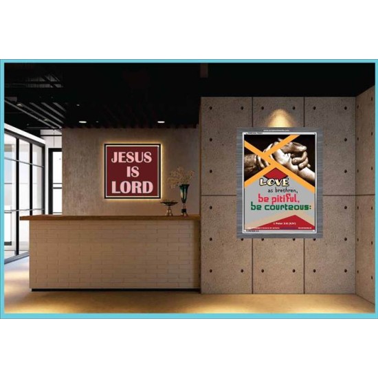 BE PITIFUL BE COURTEOUS   Contemporary Christian Poster   (GWEXALT5221)   