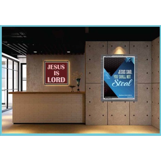 YOU SHALL NOT STEAL   Bible Verses Framed for Home Online   (GWEXALT5411)   