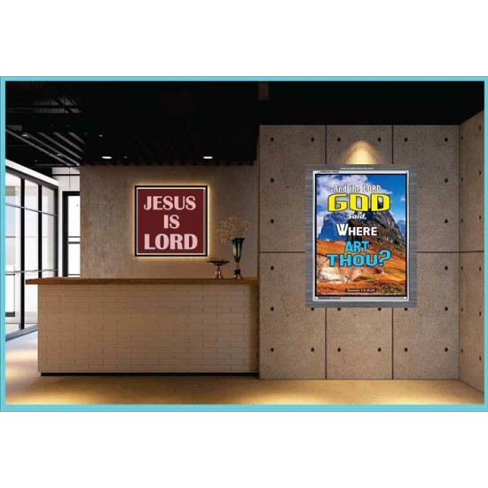 WHERE ARE THOU   Custom Framed Bible Verses   (GWEXALT6402)   