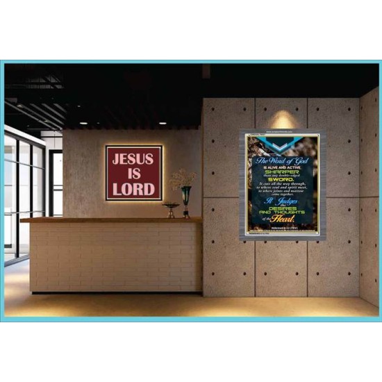 THE WORD OF GOD   Inspirational Wall Art Wooden Frame   (GWEXALT6637)   