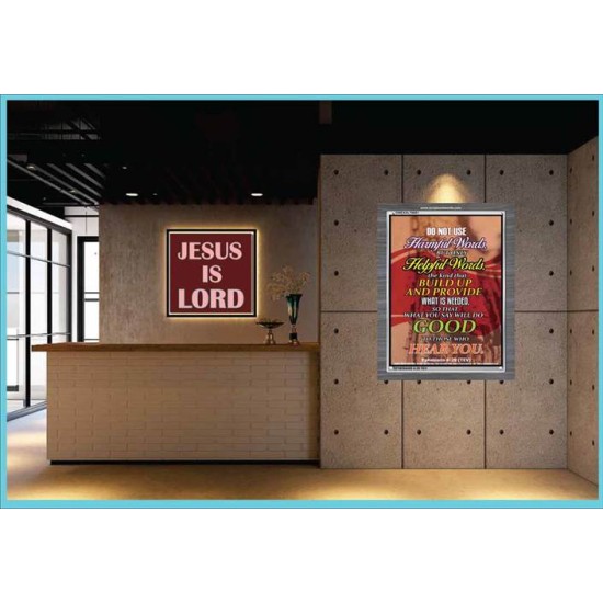 WATCH YOUR WORDS   Bible Scriptures on Love Acrylic Glass Frame   (GWEXALT6651)   